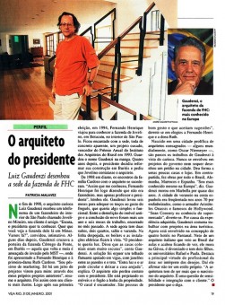 O arquiteto da sede da fazenda