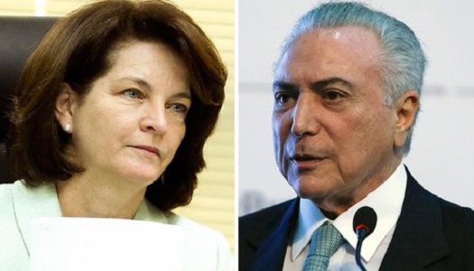 Raquel Dodge e Michell Temer